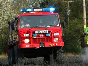 Supporting image for story: Firefighters scrambled to hillside fire at Shropshire beauty spot