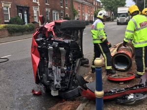 Supporting image for story: Pensioner rescued after car hits post box in Stourbridge
