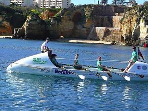 Supporting image for story: Halesowen cancer survivor rows 3,800 miles into record books