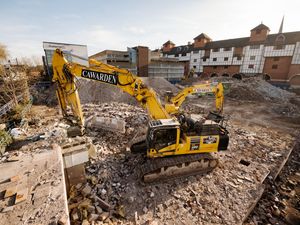 Supporting image for story: Shrewsbury residents told to prepare for 'increase in lorry movements' as Riverside demolition ramps up