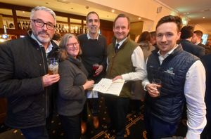 Brian Benson (Crown Wealth & Management), Katy Jones (EXP Technical Services), Richard Hughes (Chrisbeon), Hugh Strickland (Aaron & Partners) and James Benson from Crown 