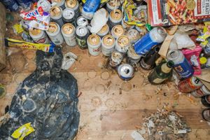 Chris Considine's flat in Nuneaton, Warwickshire on July 9 2025.