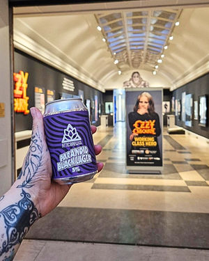 Paranoid Black Lager pays tribute to the legendary heavy metal band Black Sabbath