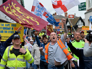 Supporting image for story: EDL marches in Wellington over Telford child sexual exploitation - with video and pictures
 