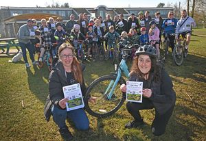 Rachel Stackhouse (front right) pictured with campaigners