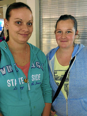 Looking forward to Halloween are Dawn Cooper and Kim Sutton of St Georges, Telford