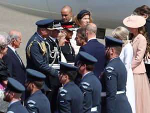 Supporting image for story: William and Kate greet Emmanuel Macron at start of his state visit to UK