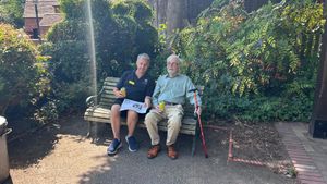Telford Hall residents Ian Berisford and David Berisford