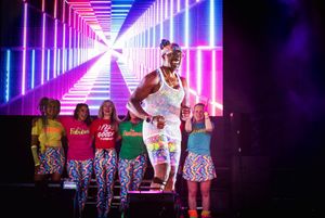 Mr Motivator got the crowds in the mood for fitness