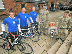 Supporting image for story: Bike ride fundraiser for bereaved family of Shropshire soldier