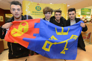 Supporting image for story: IN PICTURES: Union J visit Morrisons in Willenhall