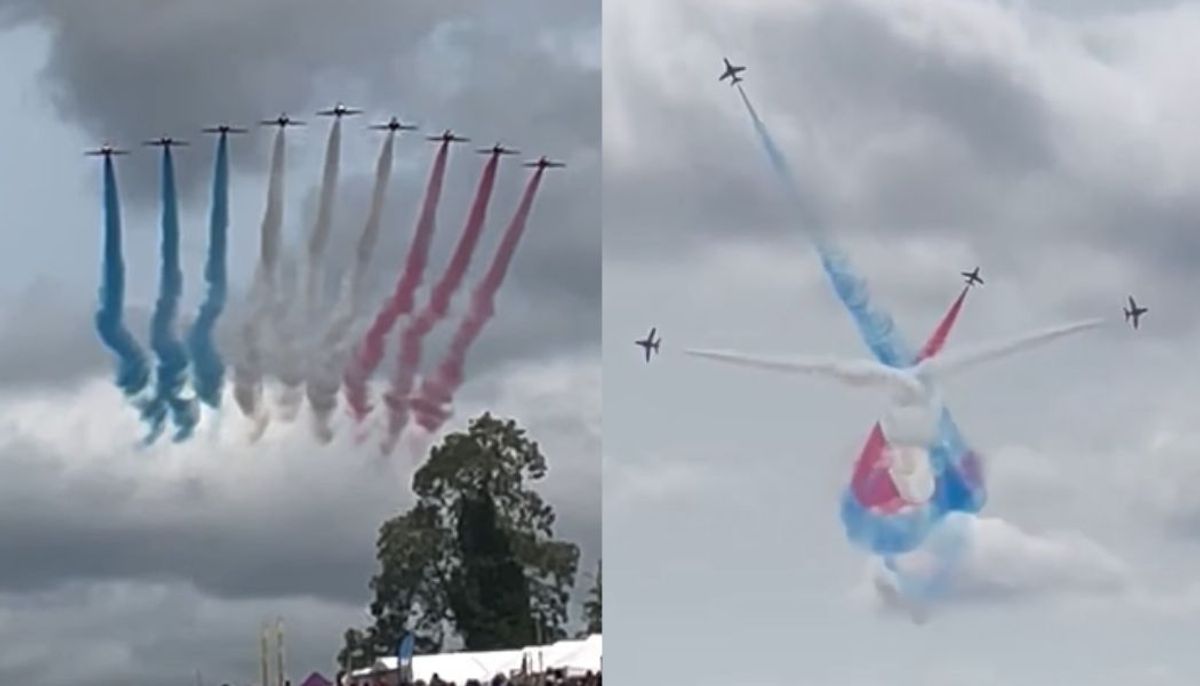 The Red Arrows at the Midlands Air Festival: Watch incredible flying display wowing crowds at air festival