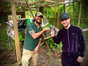 Supporting image for story: Music star Tom Grennan spotted at Exotic Zoo in Telford 
