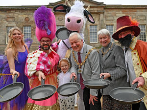 Supporting image for story: On your marks, get set, go! Wacky Pancake Day races return for flipping good fun