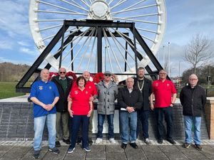 Members of Friends of Littleton Colliery and Huntington Parish Councillors