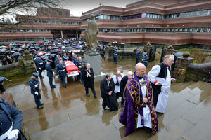 Funeral service for Mayor of Wolverhampton Elias Mattu at St Peter's Church