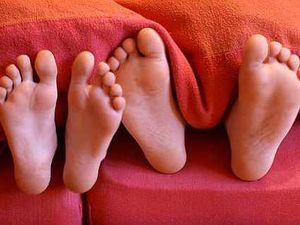 Supporting image for story: Having such big feet is a hindrance - to everything