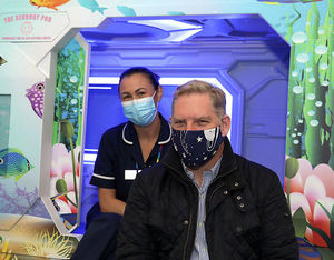 Michelle Wilding, senior sister at the trust and Andy Haines, general manager, Murray’s Medical UK