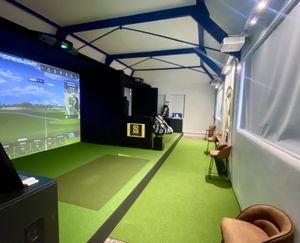 One of the simulators at Sim's Golf in Shrewsbury