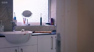 A bloodied hammer discovered at the home. Picture: BBC documentary Murder 24/7