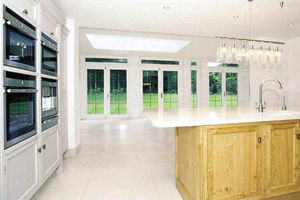 The spacious and modern kitchen