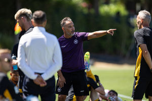Vitor Pereira in Wolves' pre-season training game against Burnley in Portugal (Picture: Wolves)