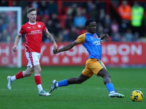 Supporting image for story: Crewe 3 Shrewsbury 1: Salop's unbeaten run comes to an end