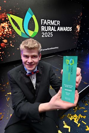 Shrewsbury FC and the Farmer Awards event takes place.  Harvey Pyke (winner of Young Farmer of the Year Award).