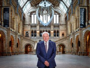Sir David Attenborough inside the Natural History Museum