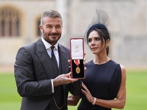 Supporting image for story: Sir David Beckham: King inspired suit I wore to receive knighthood
