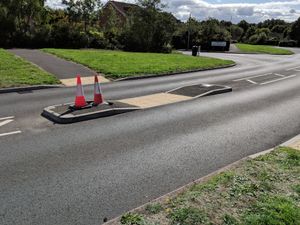 The scene after the crash