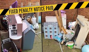 Telford & Wrekin Council issued this picture following the fine.