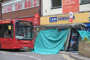 The aftermath of the crash. Photo: SnapperSK