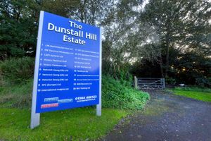 The view from Gorsebrook Road towards the land, next to Dunstall Hill Trading Estate