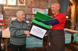 The festival is raising funds for Severn Hospice. In picture: Digby Taylor (left) and Barry Evans.