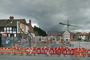 How the wall looked after Kwik Fit was demolished. Photo: Google StreetView
