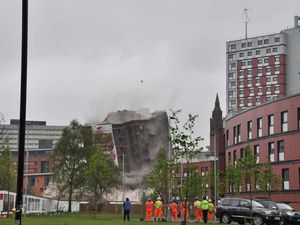 Supporting image for story: Going, going, gone: Aston University flats bite the dust