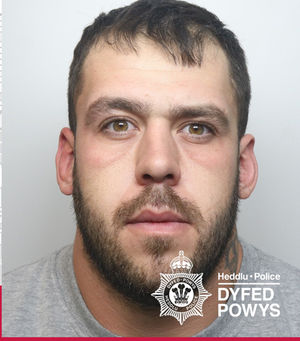 Sam Williams has been jailed. Photo: Dyfed-Powys Police