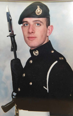 Marine Damien Davies.