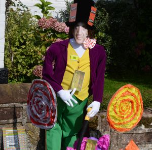 One of the scarecrows looked like Willy Wonka