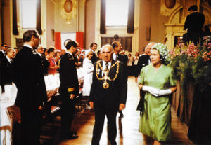 The late Queen Elizabeth ll visited Walsall Town Hall as part of a royal visit with her Walsall leather handbag in tow