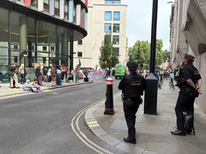 Supporting image for story: Protesters turn out as woman appears in court over alleged support for Hamas