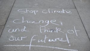 Extinction Rebellion protest in Shrewsbury's Market Square