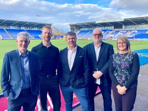 Supporting image for story: Olympic gold medallist Ed Clancy inspires businesses at Shrewsbury Town FC event 