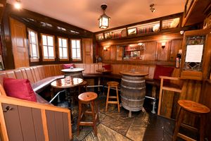 The pub carries a lot of traditional effects inside