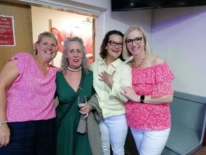 The Grove School Class of 1980 celebrate their school reunion