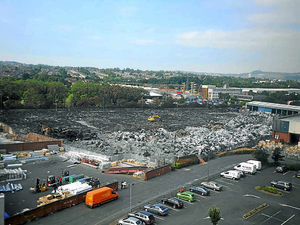 Supporting image for story: Trail of destruction after blaze at Smethwick recycling plant