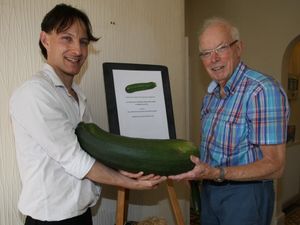 Supporting image for story: Marrow, zucchini or courgette? Pumped up produce raffled at Church Stretton