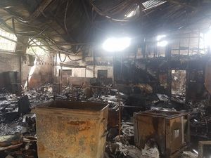 Supporting image for story: Pictures reveal devastation of Wolverhampton factory fire