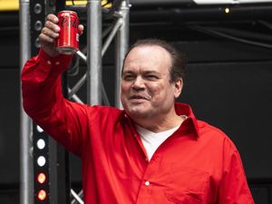 Supporting image for story: Shaun Williamson shows off Sweet Caroline vocals at Wembley Euros event